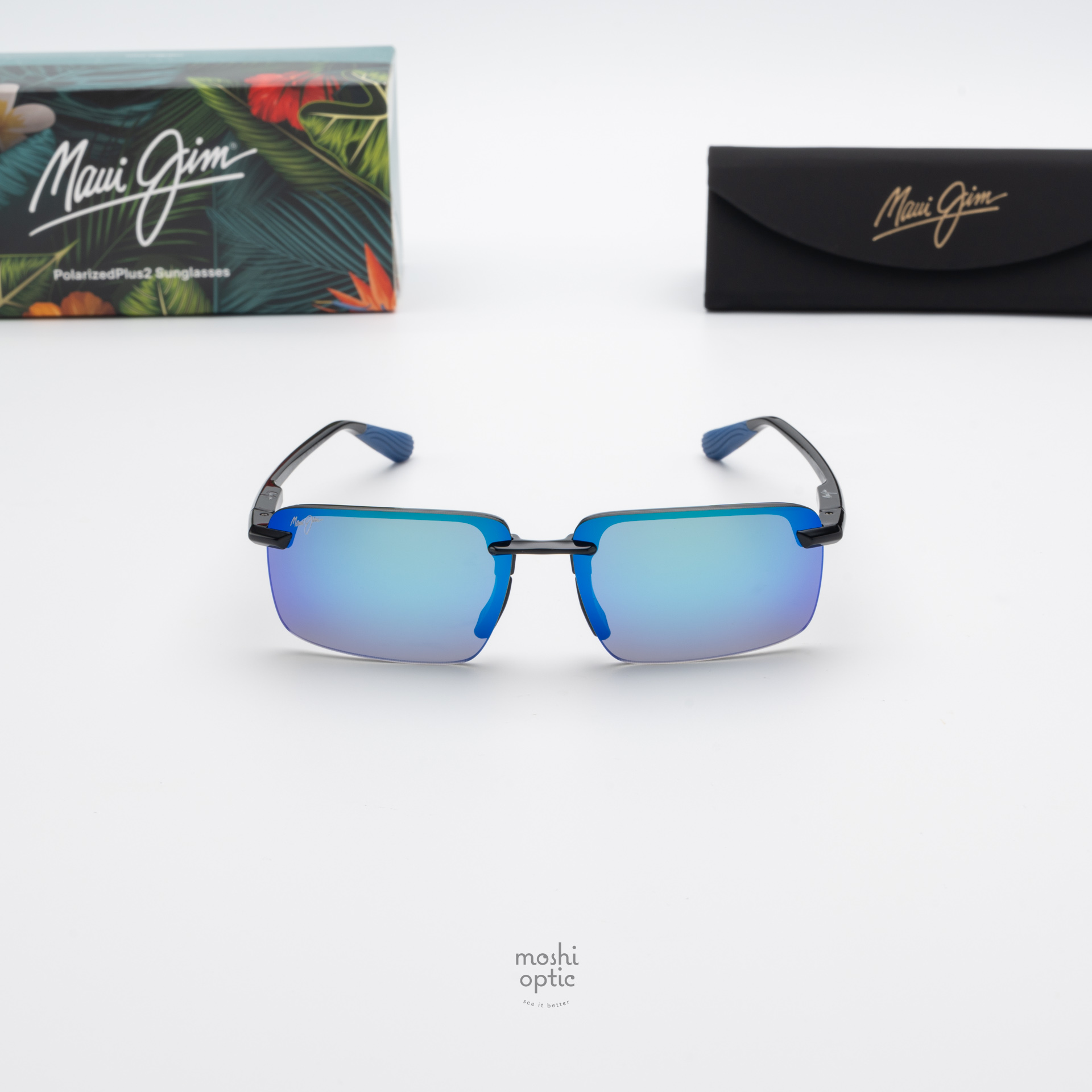 แว่นกันแดด Maui Jim LAULIMA MJ B656 02 Blue Hawaii