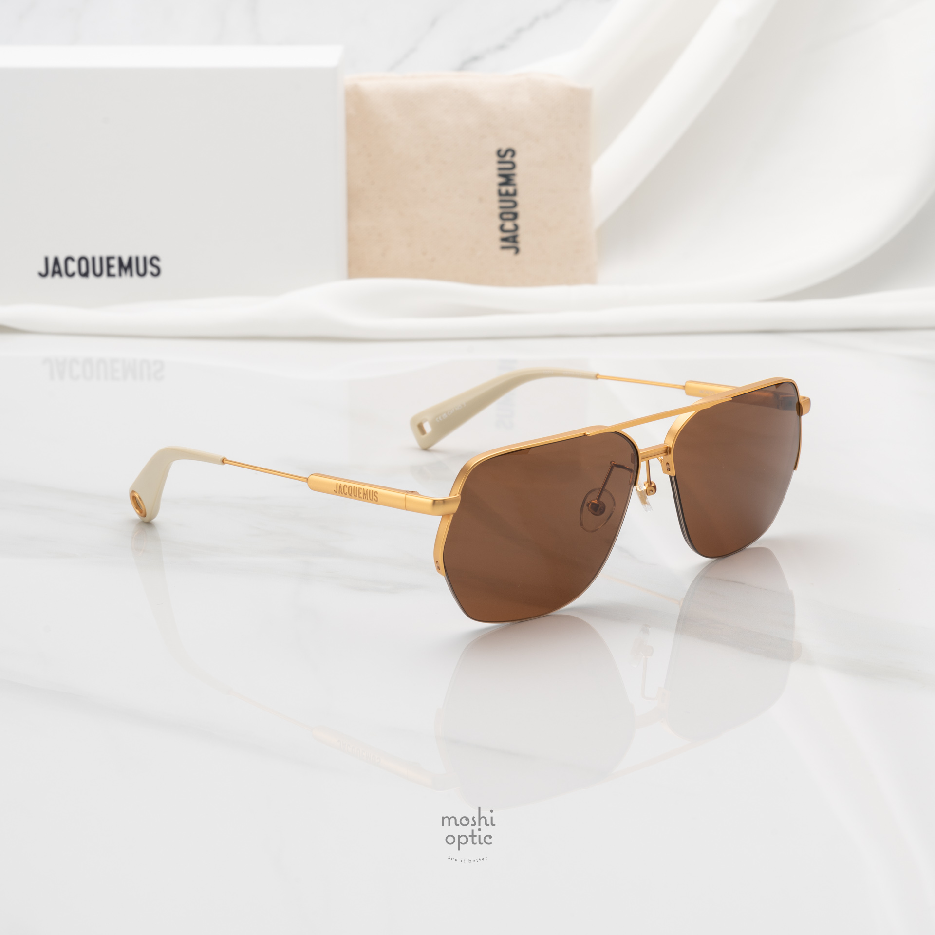 แว่นกันแดด JACQUEMUS AVIADOR JAC67 C1