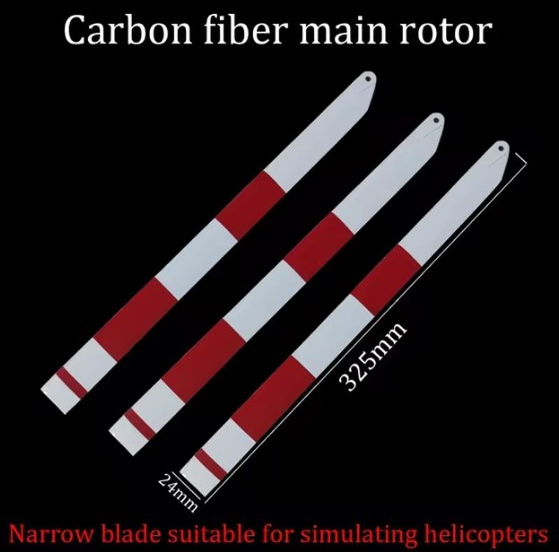 Scale Blade Carbon Fiber 325mm. 3 blade