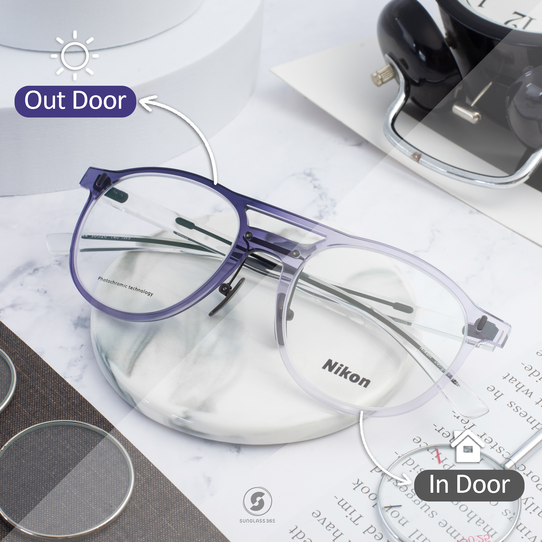 NIKON Frame Photochromic NE0021 148 Transitions