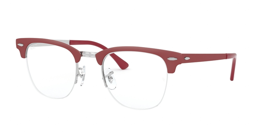 Ray-Ban Clubmaster Metal RX3716VM 3056 Silver On Top Matte Bordeaux