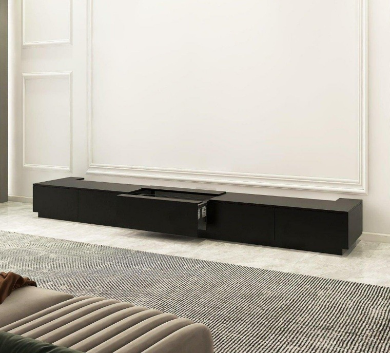 VIVIDSTORM Motorised Laser TV Cabinet Monte Carlo เฟอร์นิเจอร์อัจฉริยะที่รวมเครื่องฉาย Laser TV และจอรับภาพแบบซ่อนในตู้