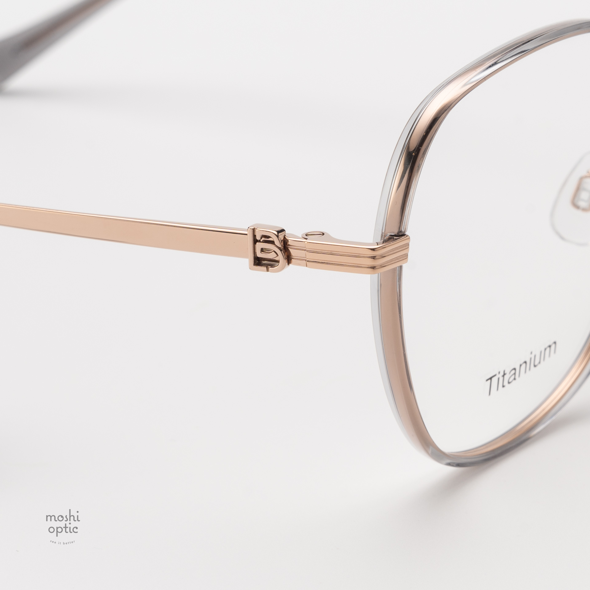 แว่นสายตา BOLON รุ่น NARA BA6039 B13 Rose Gold|Transparent Medium Grey