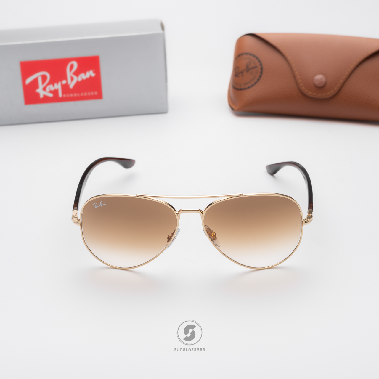 Ray Ban RB3675 001/51 Gold Light Brown