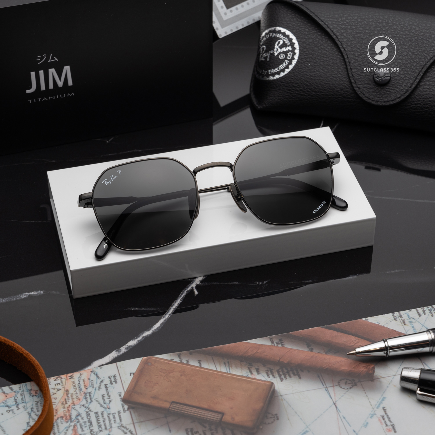 Ray Ban Jim Titanium RB8094 9267K8 Black Titanium