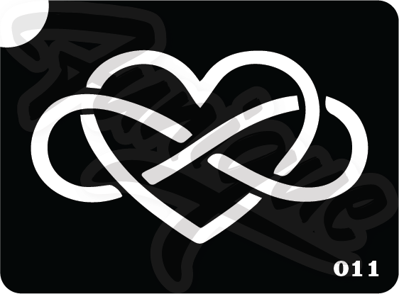 SET 2 Stencil บล็อกสติกเกอร์ รอยสักกากเพชร เพ้นท์กากเพชร กลิตเตอร์ Funique สติ๊กเกอร์ แบบลาย DIY งานประดิษฐ์