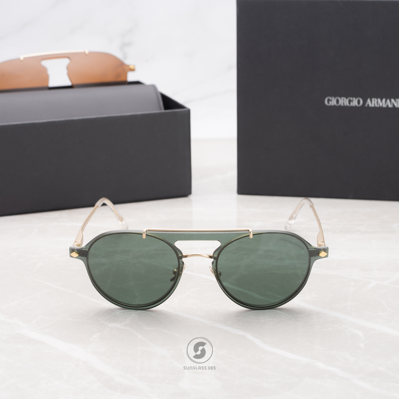 กรอบแว่น Giorgio Armani AR6107 30021W + Clip On