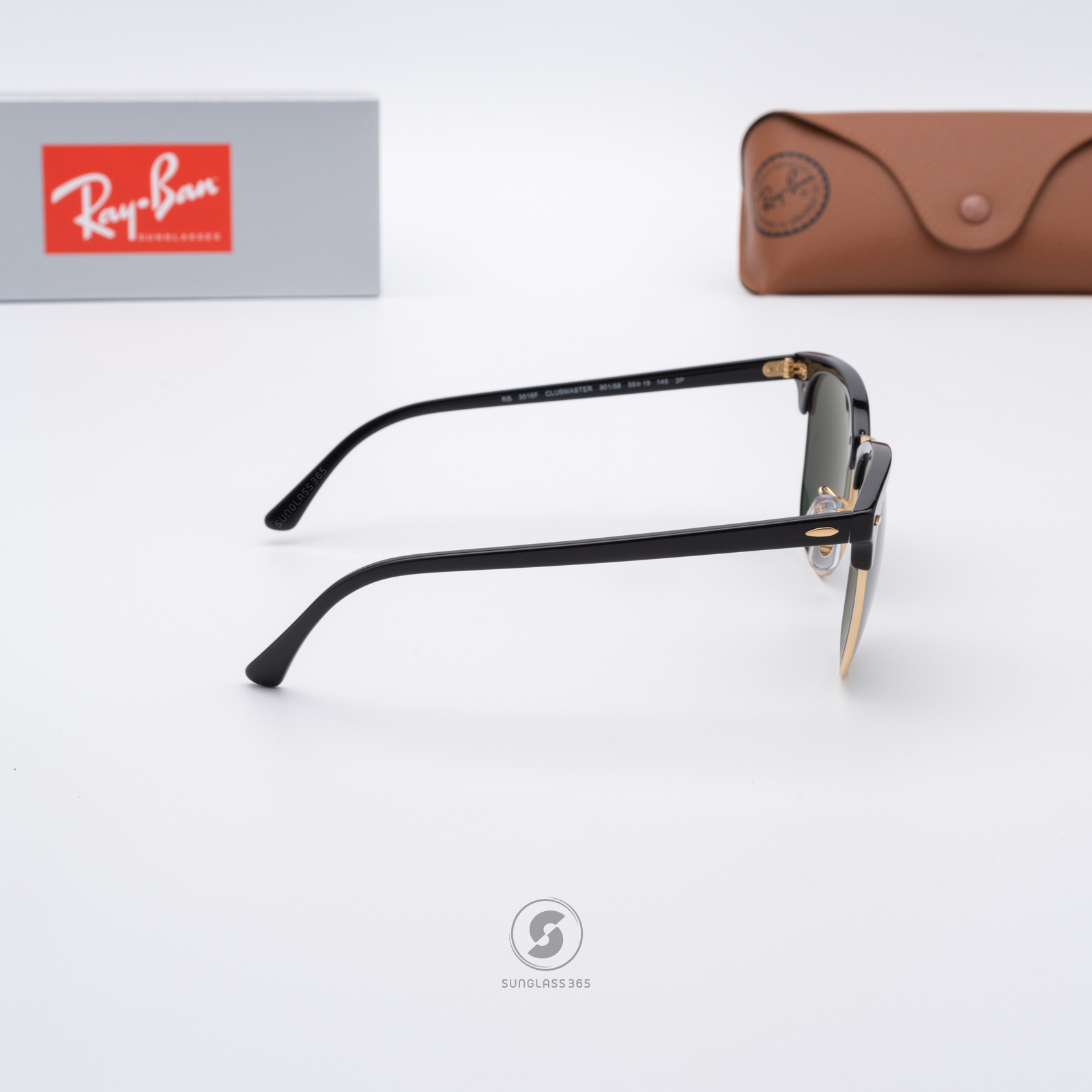 Ray Ban RB3016F 901/58 Clubmaster Polarized lenses