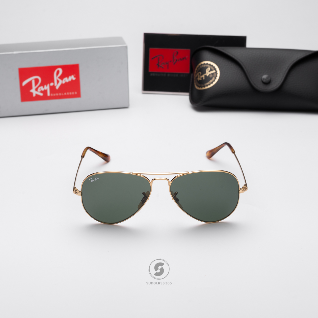 Ray Ban Aviator RB3689 914731 Crystal Green