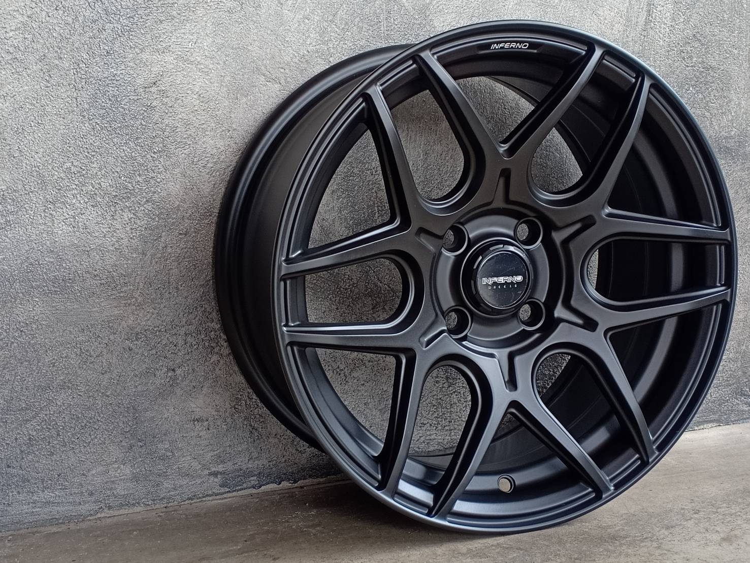 ล้อแม็กขอบ 15 236 15X7 4X100 35 73.1 MATT BLACK