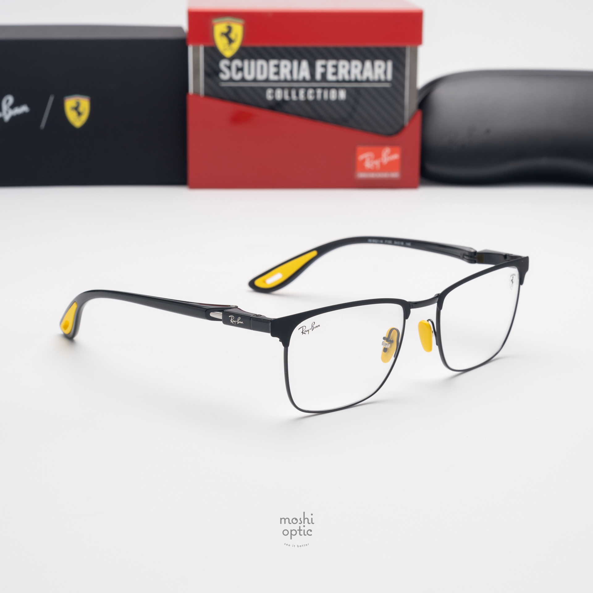 Ray-Ban Ferrari Collection RX6621M F130 Matte Black on Black