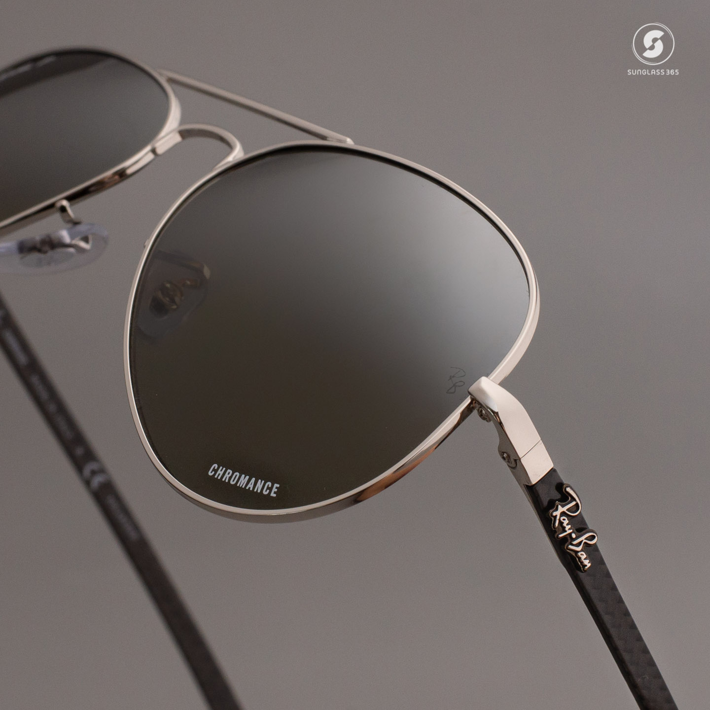 Ray-Ban RB8317CH 003/5J Carbon Fibre Mirror Chromance Polarized