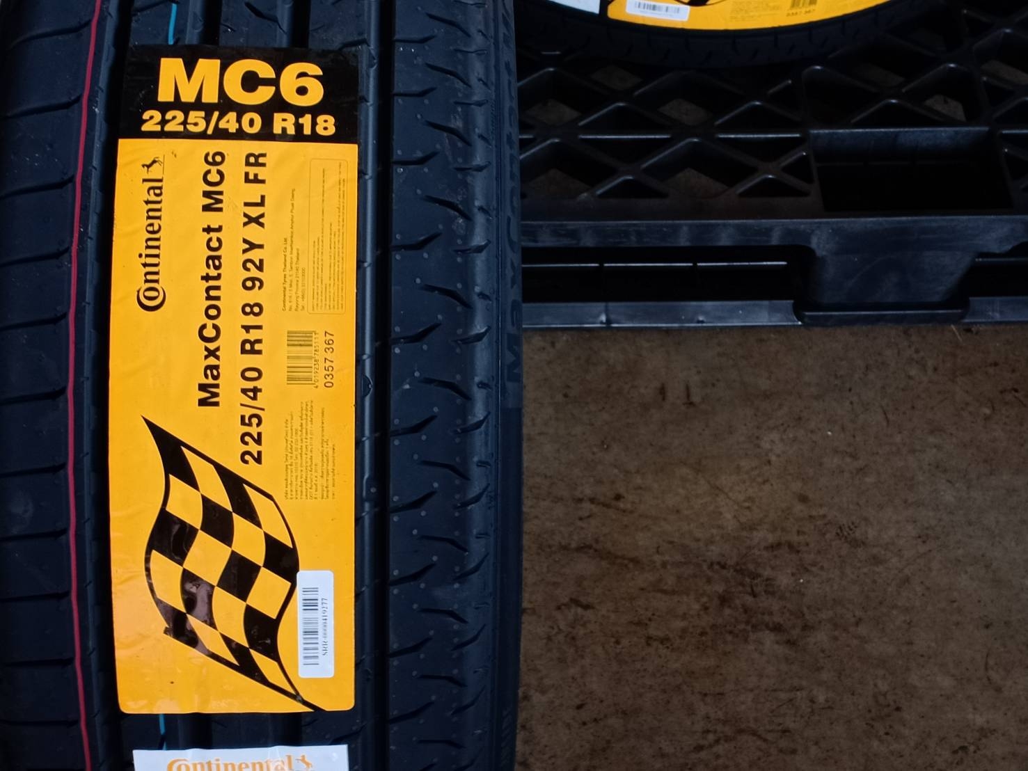 CONTINENTAL 225/40R18 CONTACT MC6 92Y XL MADE IN THAILAND