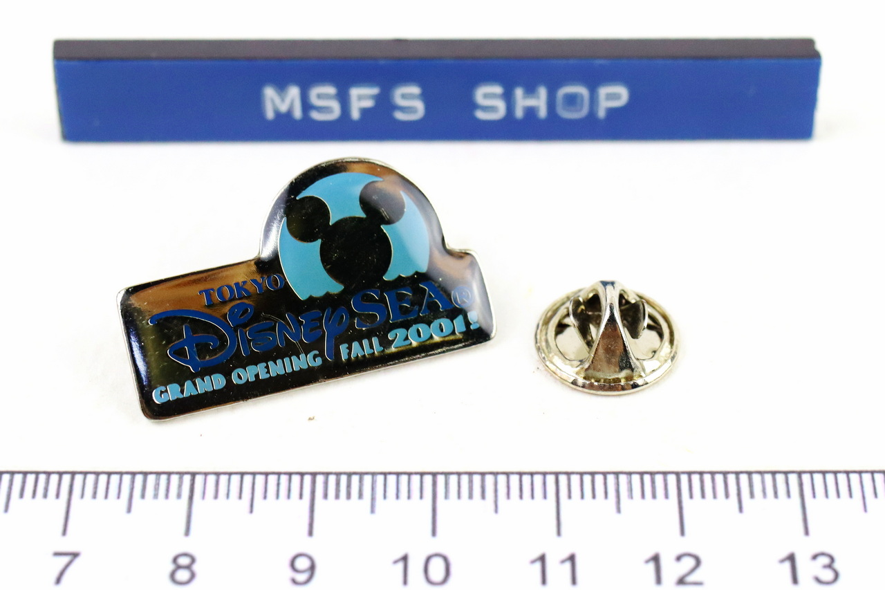 [มือสอง] เข็มกลัดโลหะ Vintage Enamel Pin ลาย Tokyo Disney Sea Grand Opening Fall 2001 - โกดังญี่ปุ่น