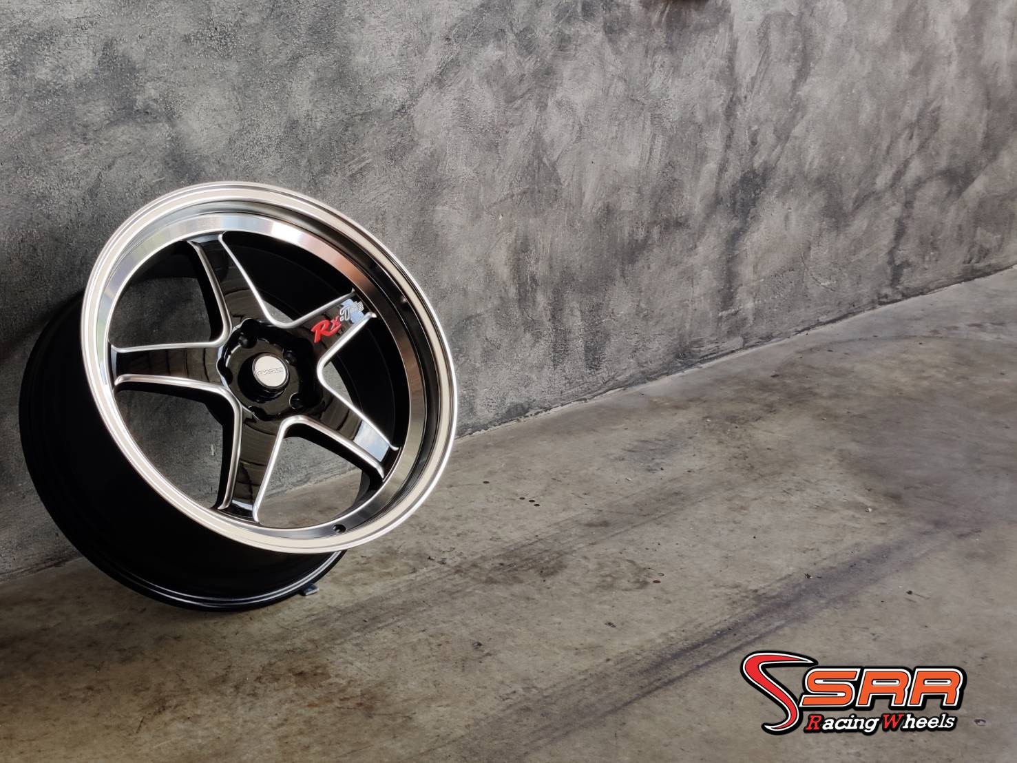 OASIS : RX7SE 18X8.5 5X114.3 35 GBLP+M+RX7SE (ดำกลึงเงาขอบเงา)