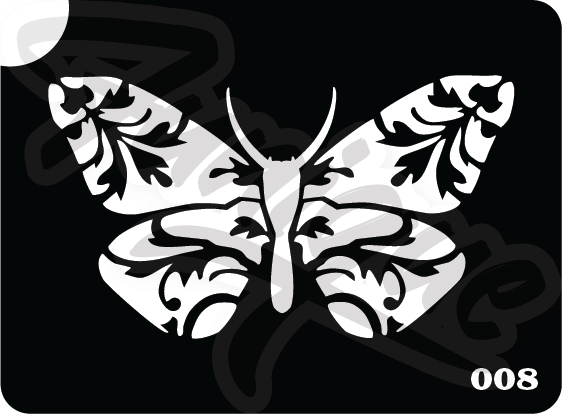 SET 7 Stencil บล็อกสติกเกอร์ รอยสักกากเพชร เพ้นท์กากเพชร กลิตเตอร์ Funique สติ๊กเกอร์ แบบลาย DIY งานประดิษฐ์