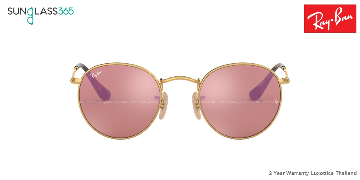 Ray Ban RB3447N 001/Z2 Gold Frame Round Flat Metal 50mm