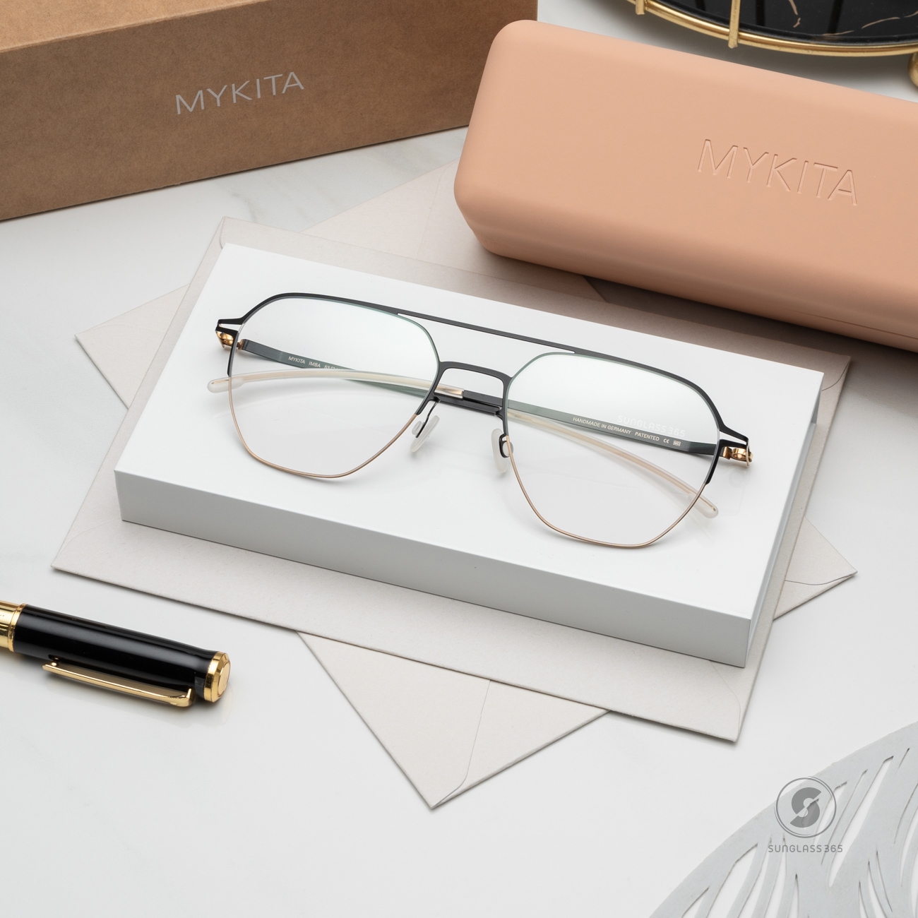 แว่นสายตา MYKITA LITE IMBA C167 Gold Jet Black