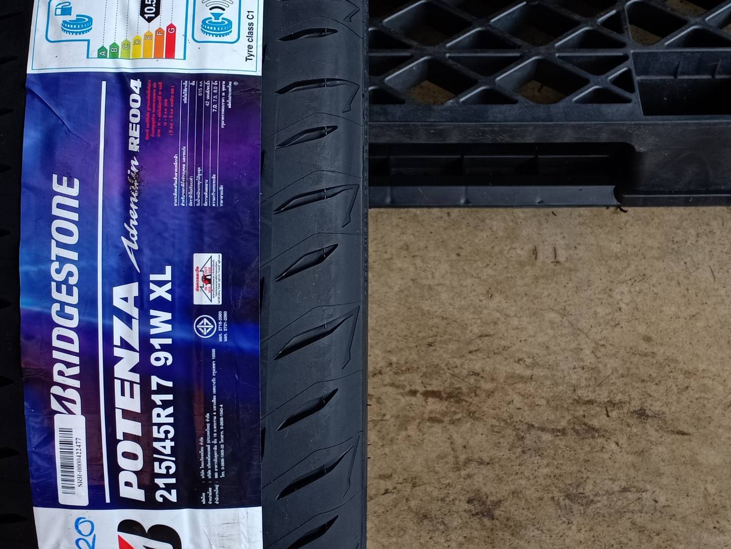 BRIDGESTONE 215/45R17 POTENZA RE004 91W XL MADE IN THAILAND