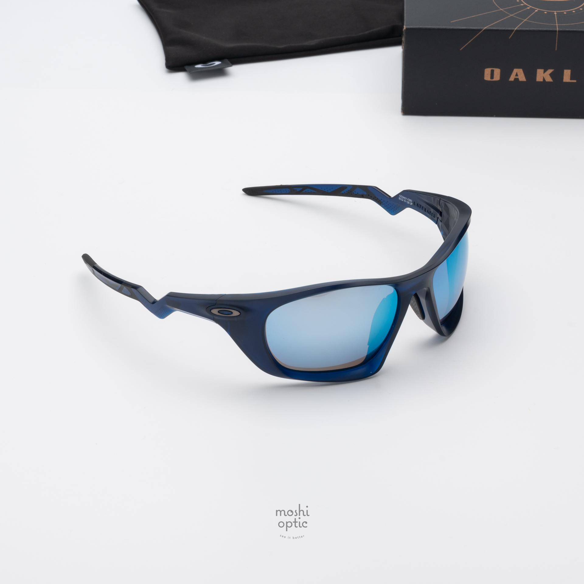 OAKLEY Lateralis OO9431-03 Matte Transparent Blue Prizm Deep Water Polarized