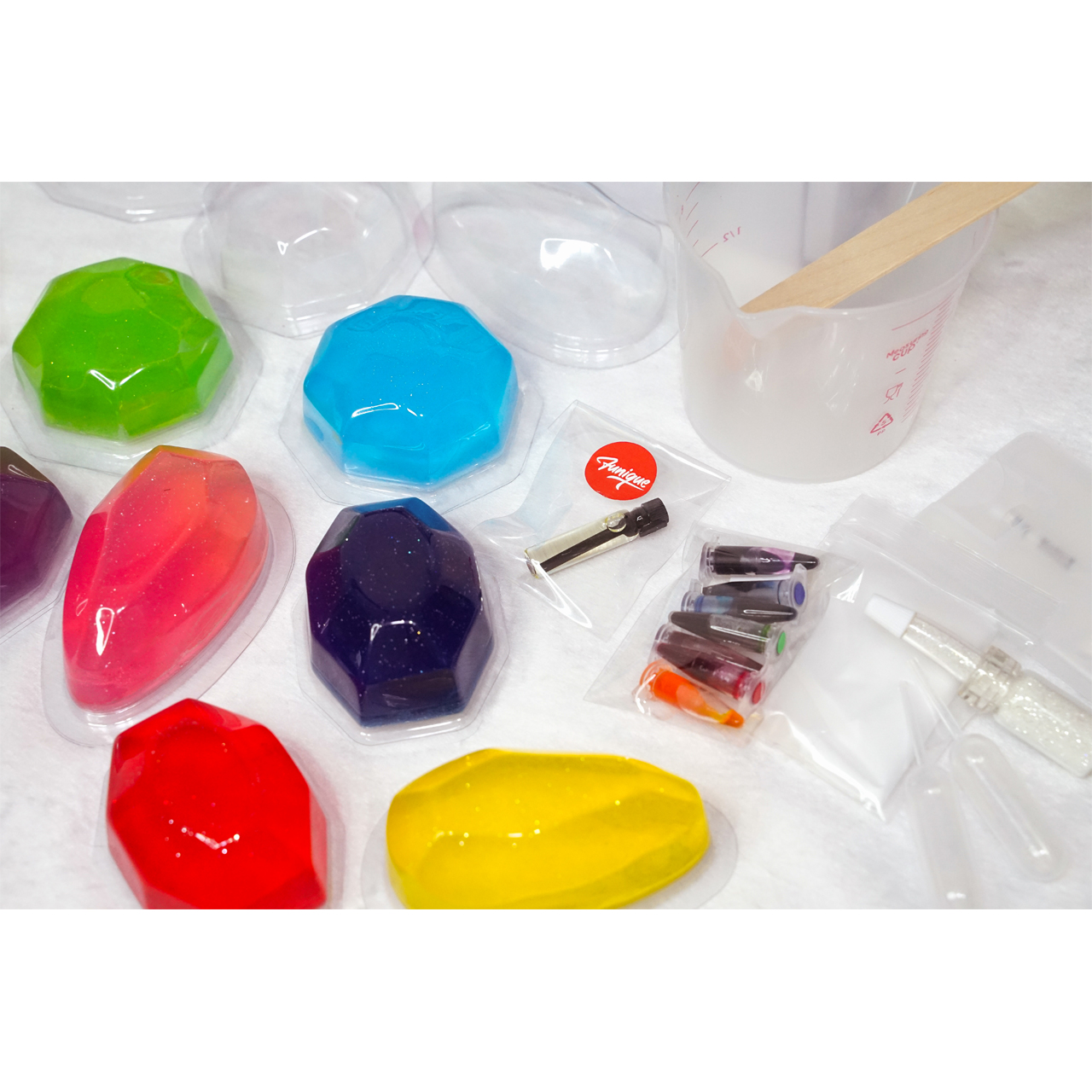 ชุดสบู่อัญมณี Gemstone Soap เจียระไน สบู่อัญมณีแวววาว