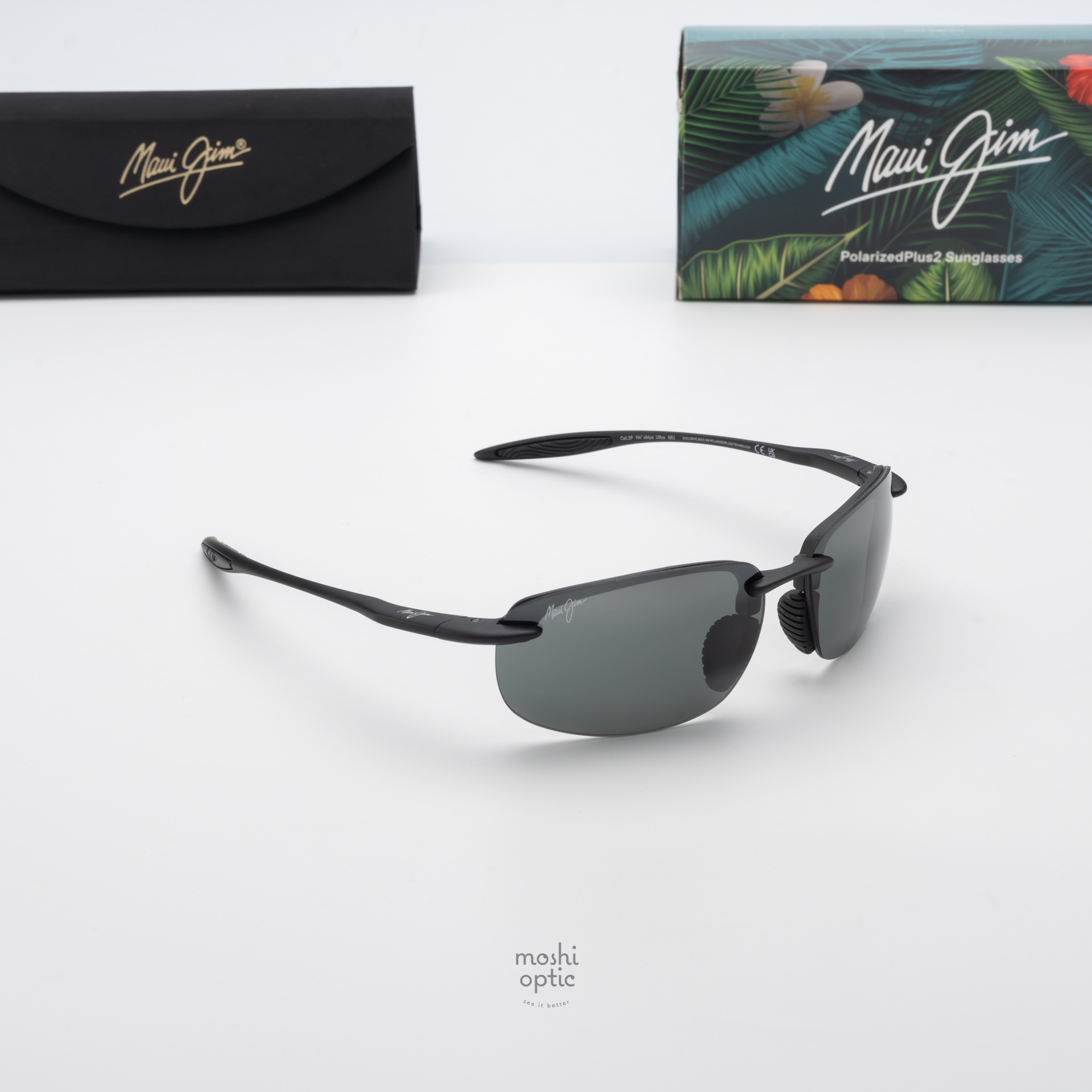 แว่นกันแดด Maui Jim HOOKIPA ULTRA MJ676 001 Neutral Grey