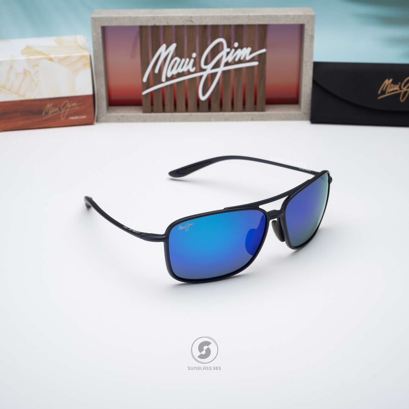 แว่นกันแดด Maui Jim KAUPO MJ B437 03M Blue Hawaii