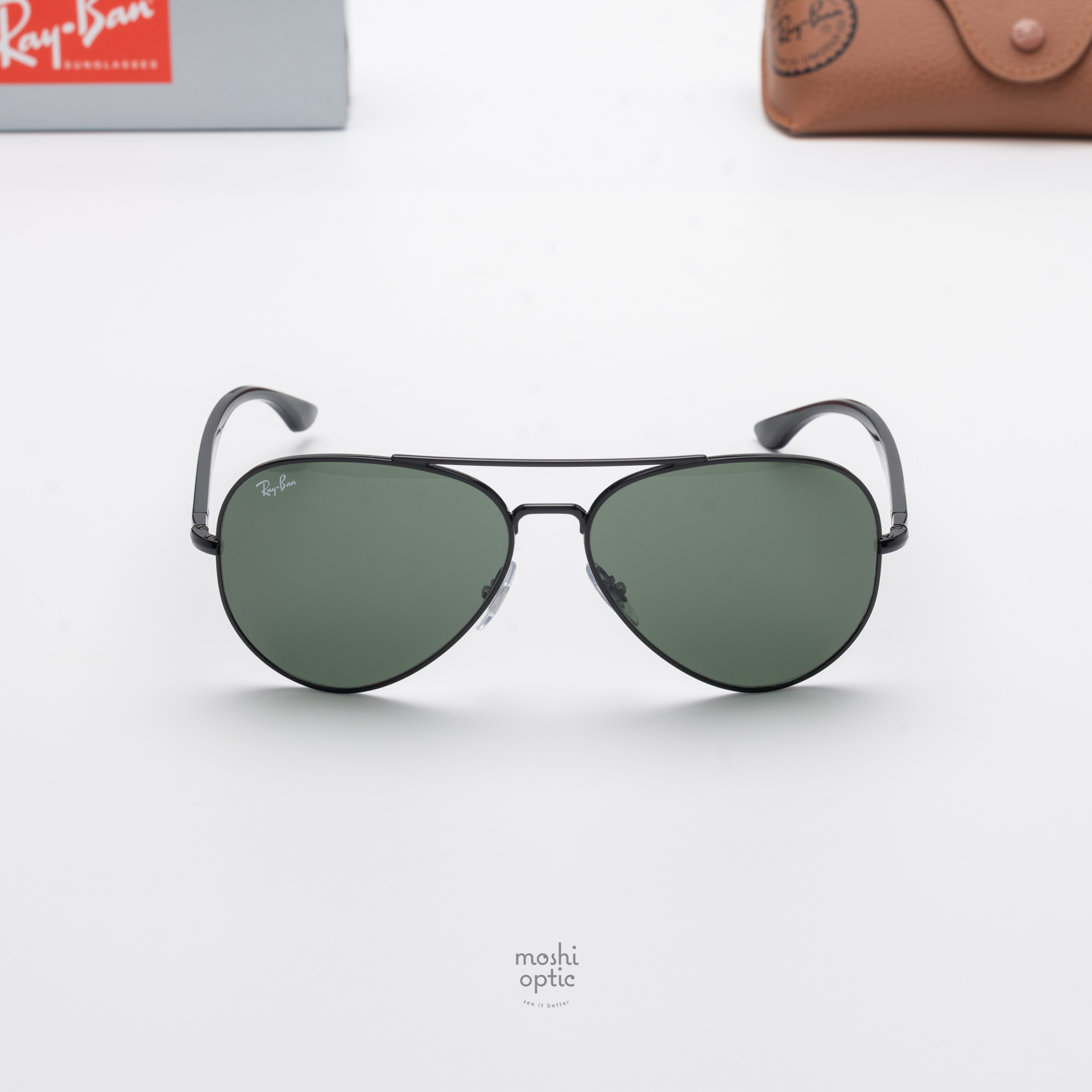 Ray Ban RB3675 001/31 Black Green