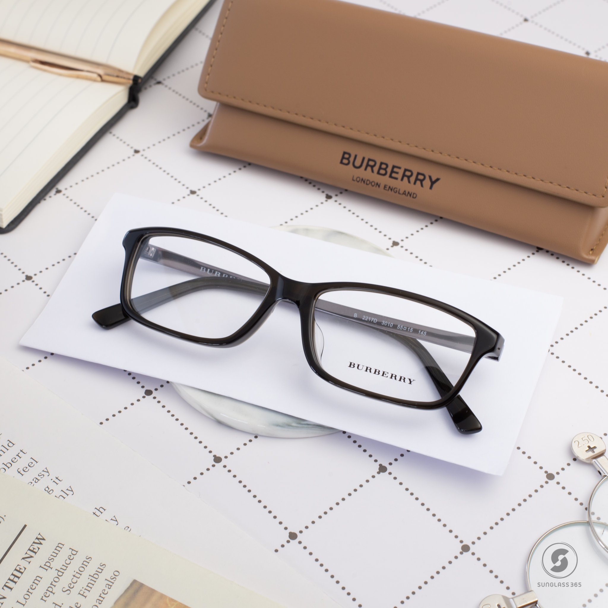 BURBERRY BE2217D 3010 Olive Green