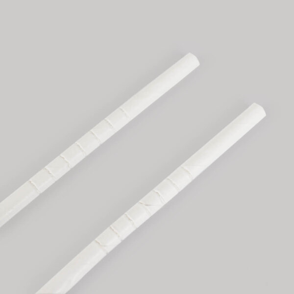 หลอดกระดาษงอได้ สีขาว