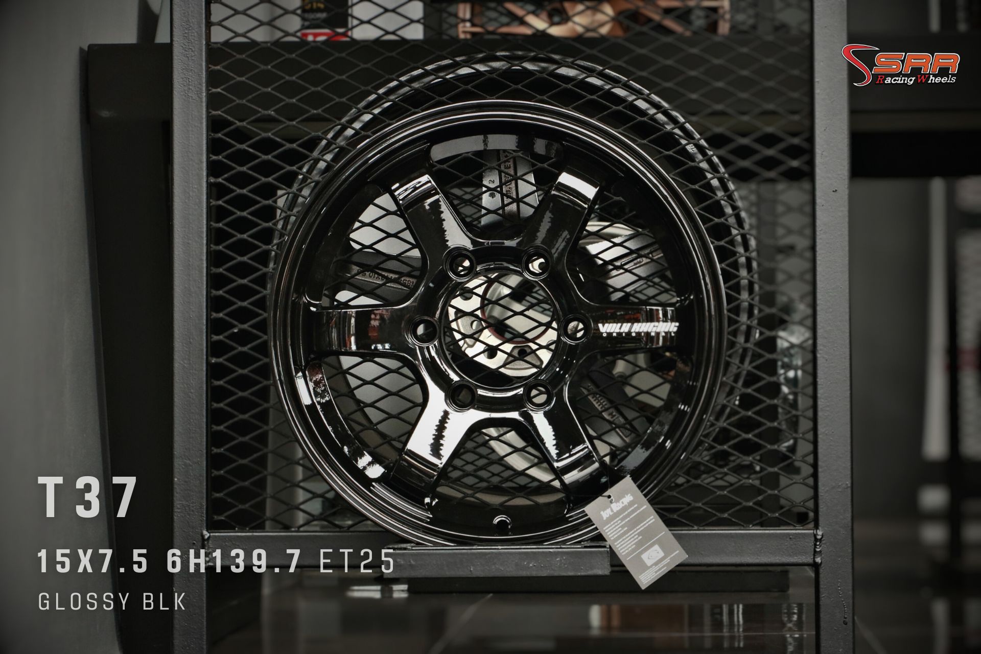 มาใหม่ครับ TE37 ขอบ15 6รู139.7 สีดำเงา