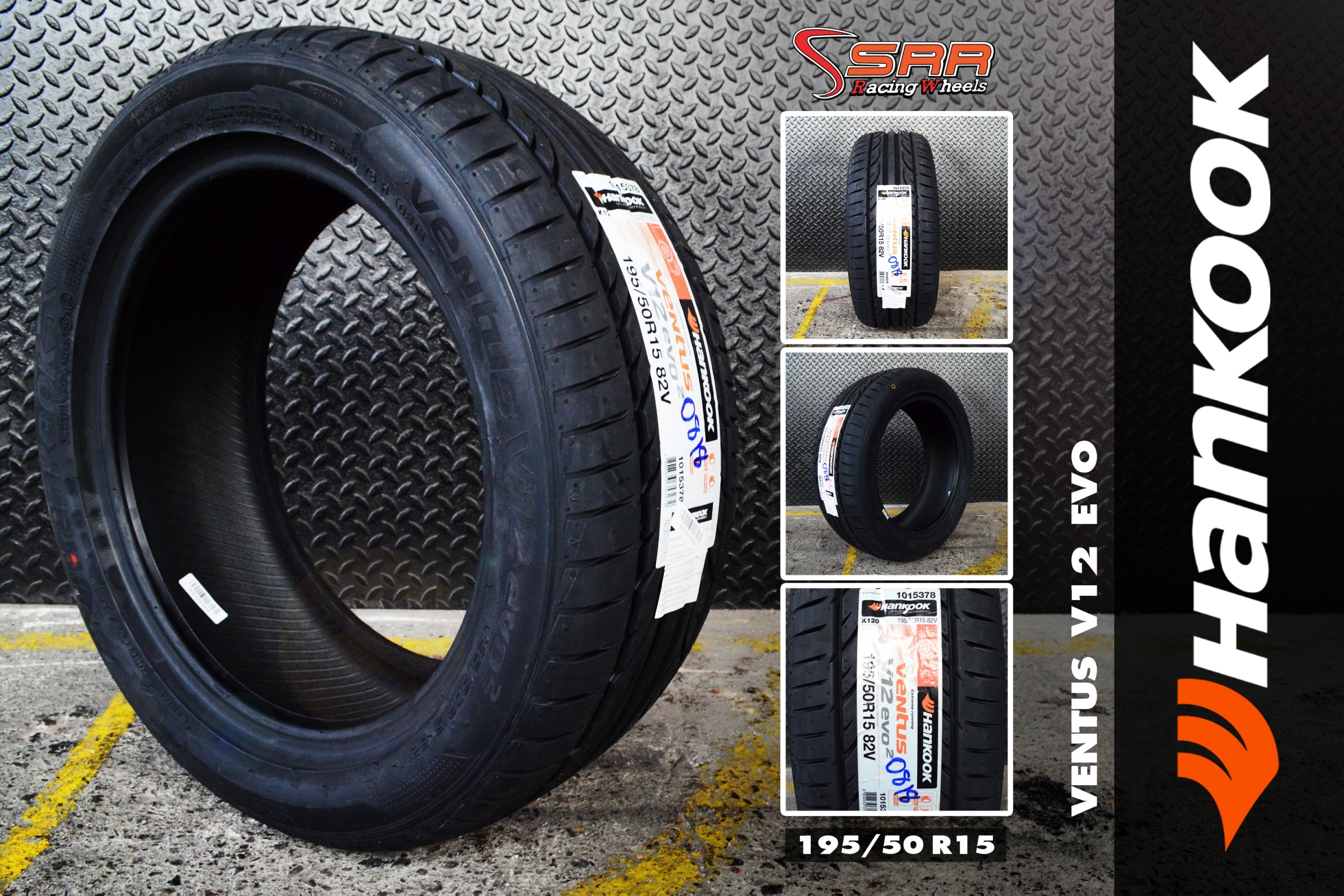 #แนะนำยางใหม่ #คุณภาพดีเยี่ยม #ราคาสุดคุ้ม #HANKOOK_VENTUS_V12 195/50R15 ปี19