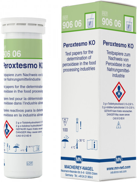 Peroxtesmo KO 90606 กระดาษทดสอบเปอร์ออกซิเดสในอาหาร