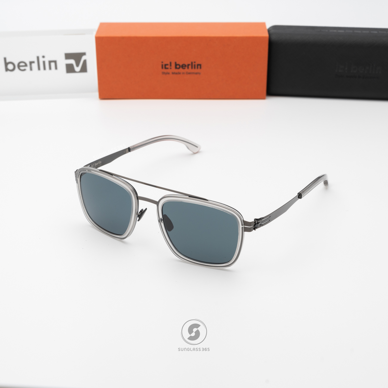 แว่นกันแดด IC BERLIN Jacob Sky Grey HD Gunmetal
