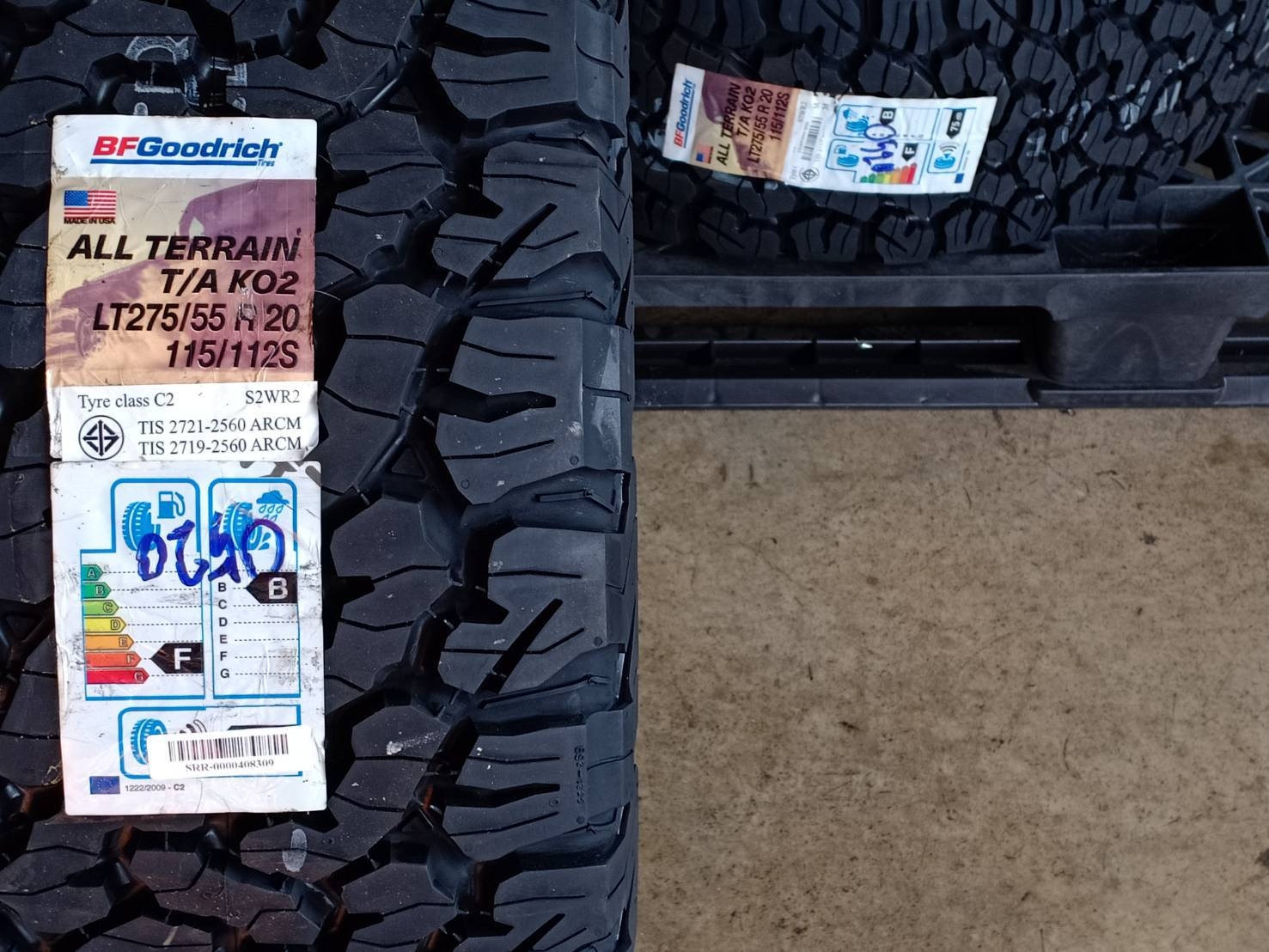 BF-GOODRICH 275/55R20 ALL TERRAIN T/A KO2 115/112S MADE IN U.S.A