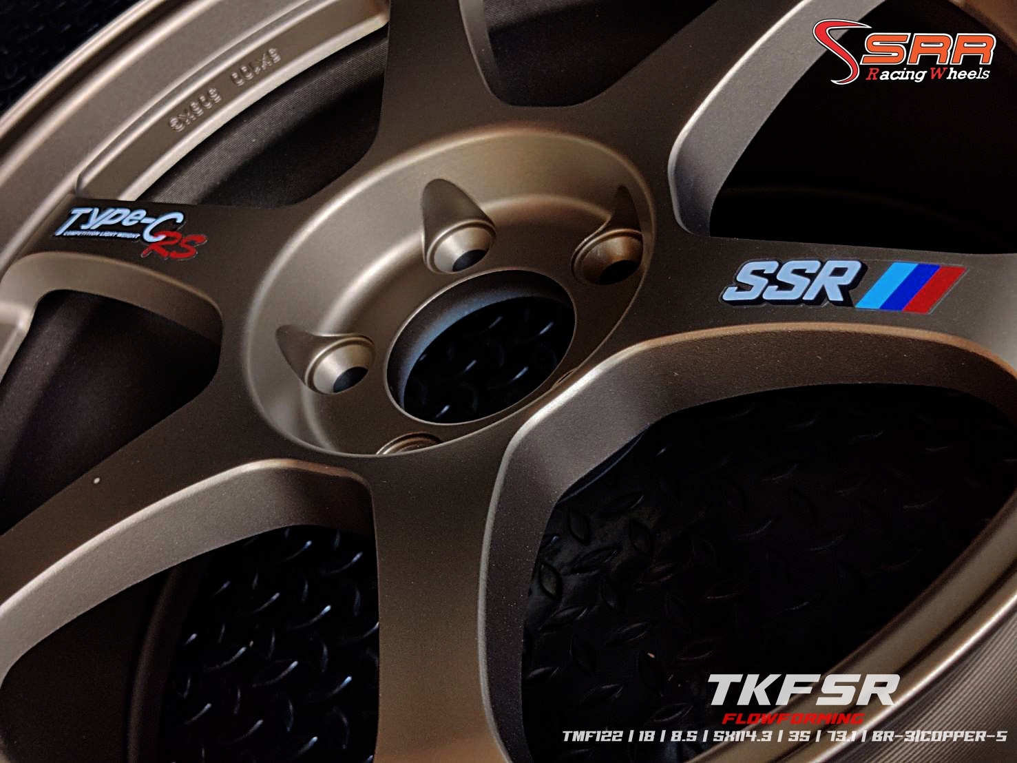 TYPE-C (FLOWFORMING) 18X8.5 5X114.3 ET+35 BR-3 COPPER-S (น้ำตาล)