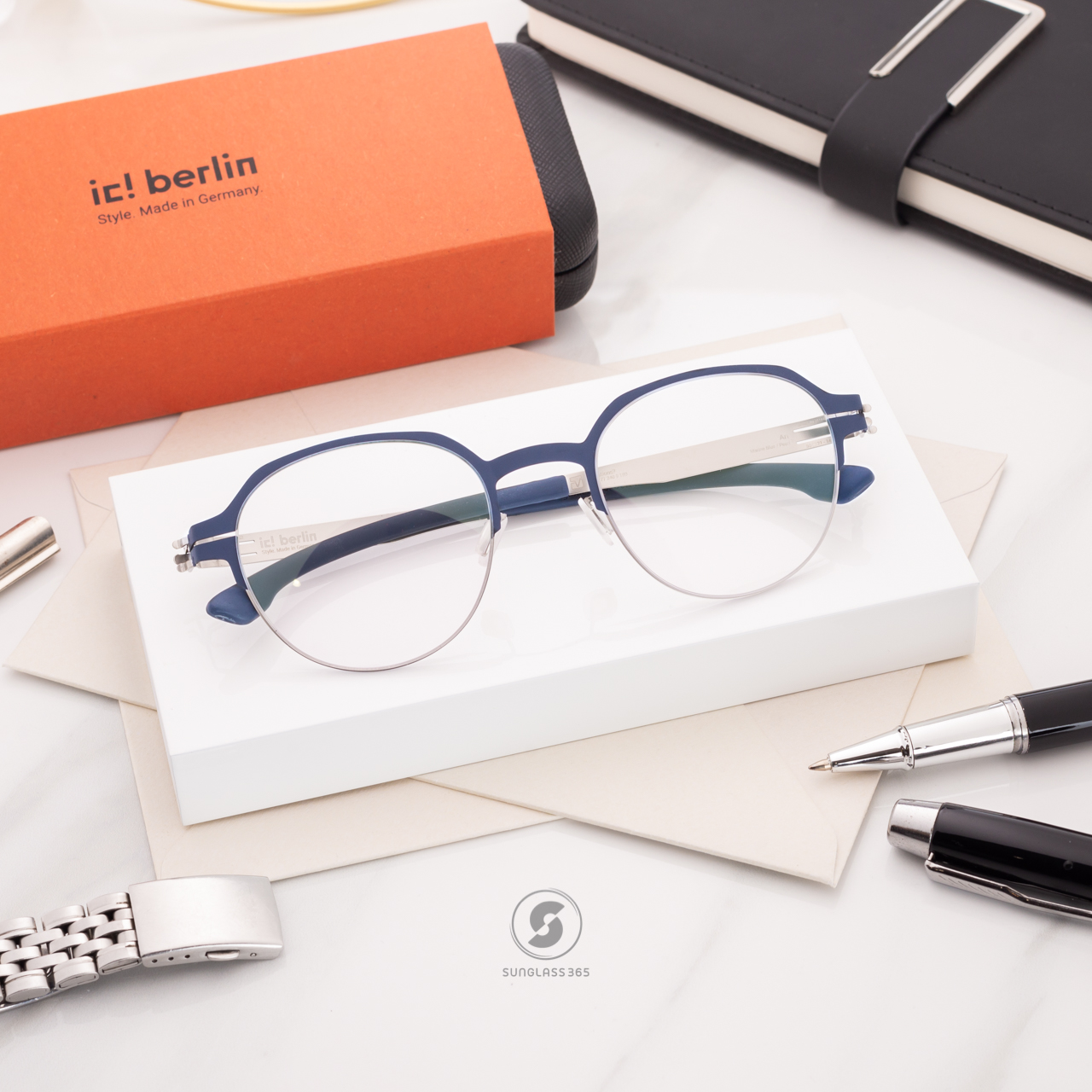 กรอบแว่น IC BERLIN Ari Marine Blue Pearl