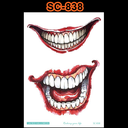Tattoo Halloween สติ๊กทู แทททูลายฮาโลวีน แต่งหน้าฮาโลวีน #E
