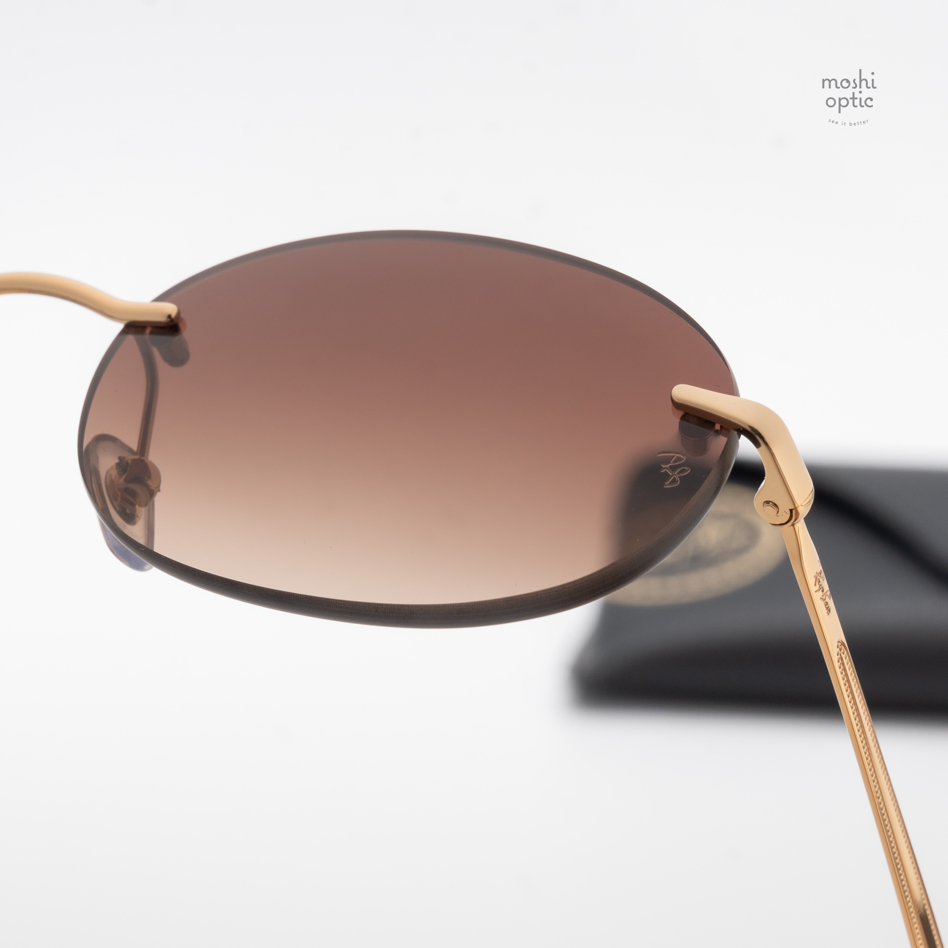 Ray-Ban RB3767 001/13 Arista Gold Gradient Brown