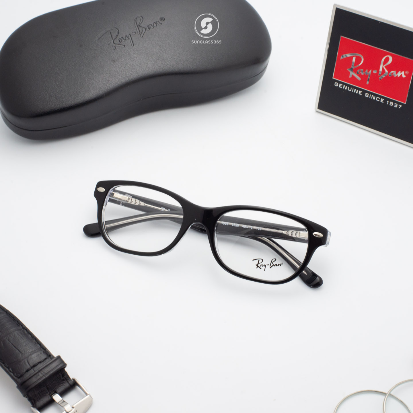 Ray-Ban Youth RY1555 3529 Black on Transparent