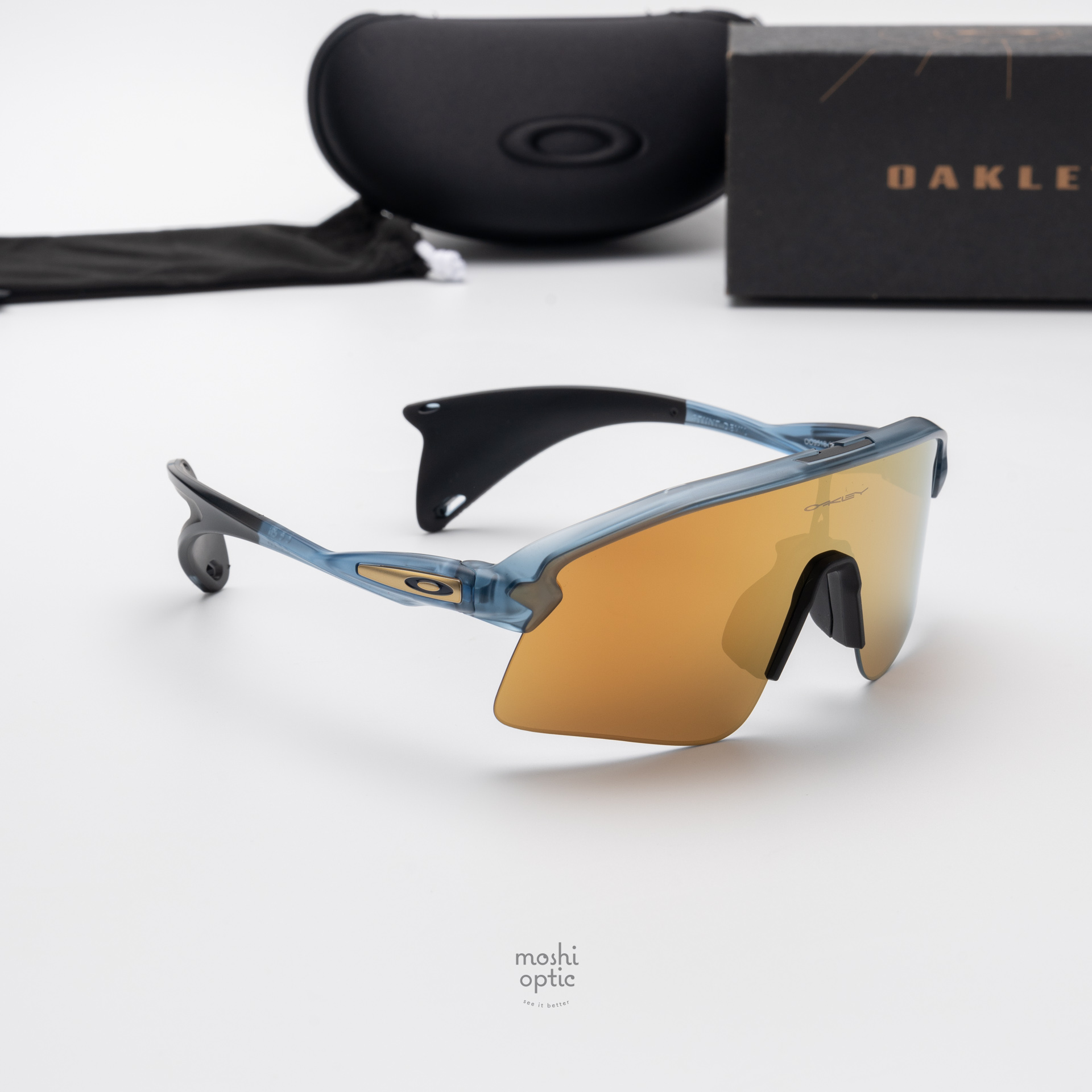 OAKLEY STUNT DEVIL S OO9518-05 Matte Transpanret Abyss Prizm 24K