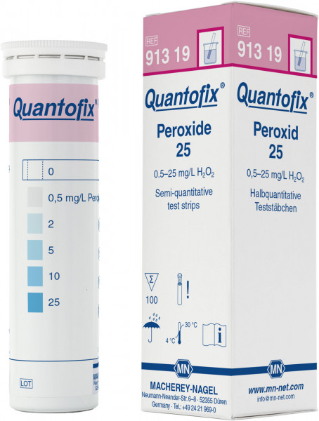 QUANTOFIX® Peroxide 25 91319 กระดาษทดสอบเปอร์ออกไซด์ 25