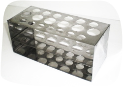Test tube rack stainless