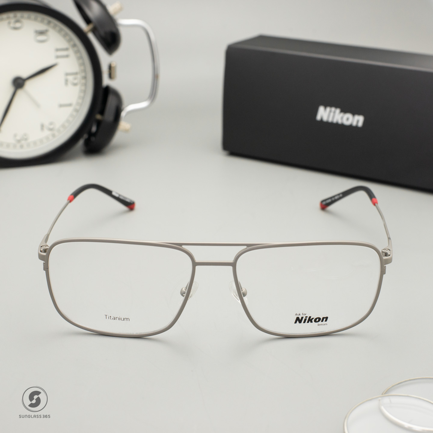 NIKON Frame NC1021 Red Color Touch Series Matte Anthracite