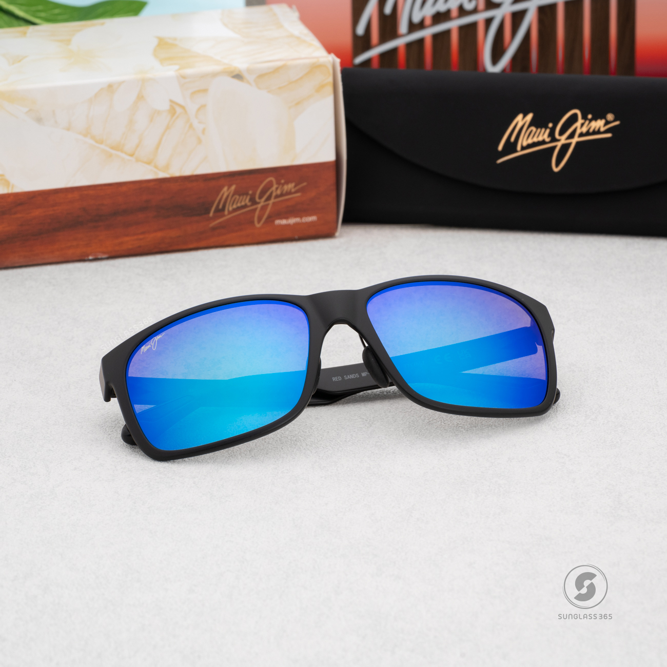 แว่นกันแดด Maui Jim RED SANDS MJ B432 2M Blue Hawaii