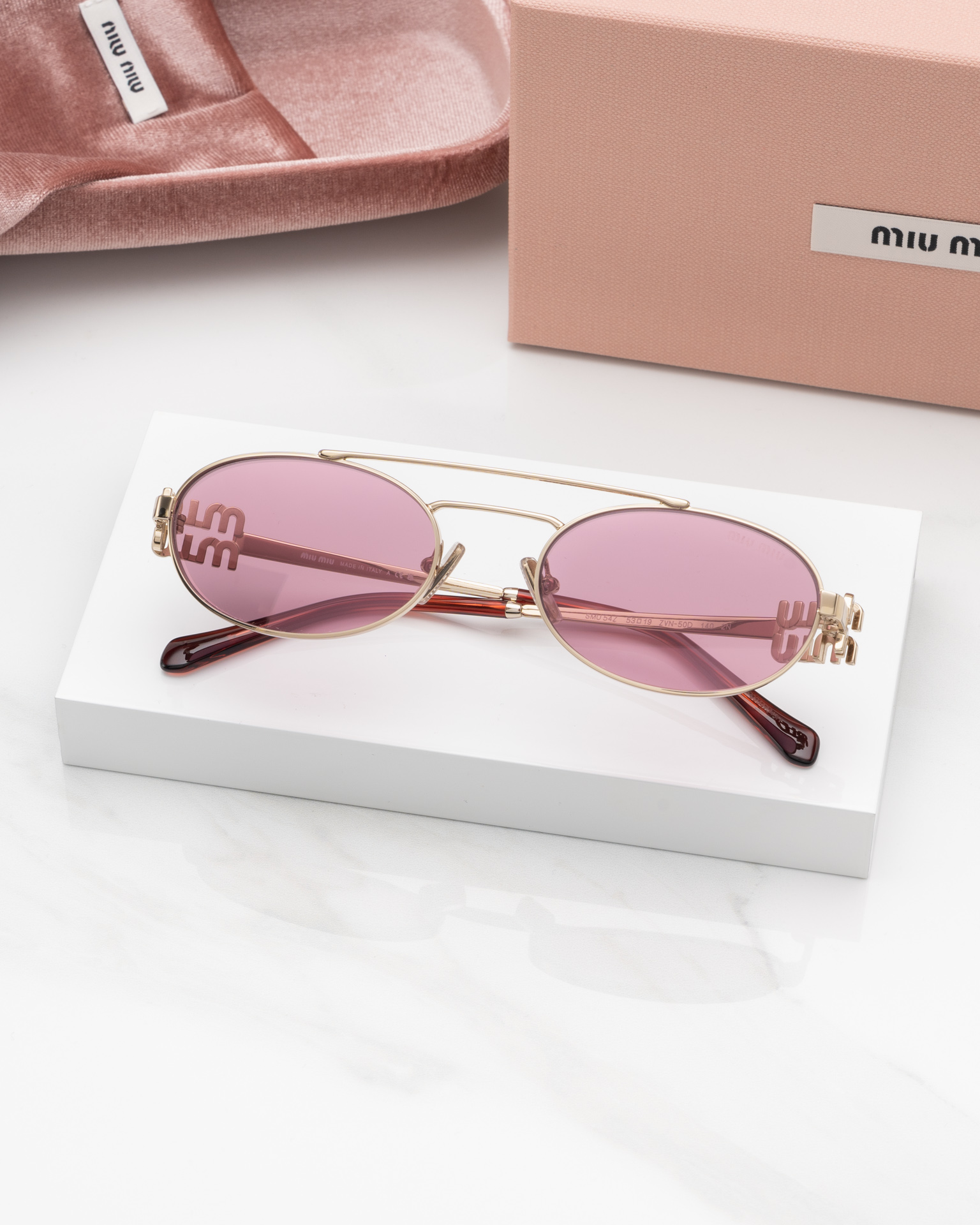 แว่นกันแดด Miu Miu MU54ZS ZVN50D