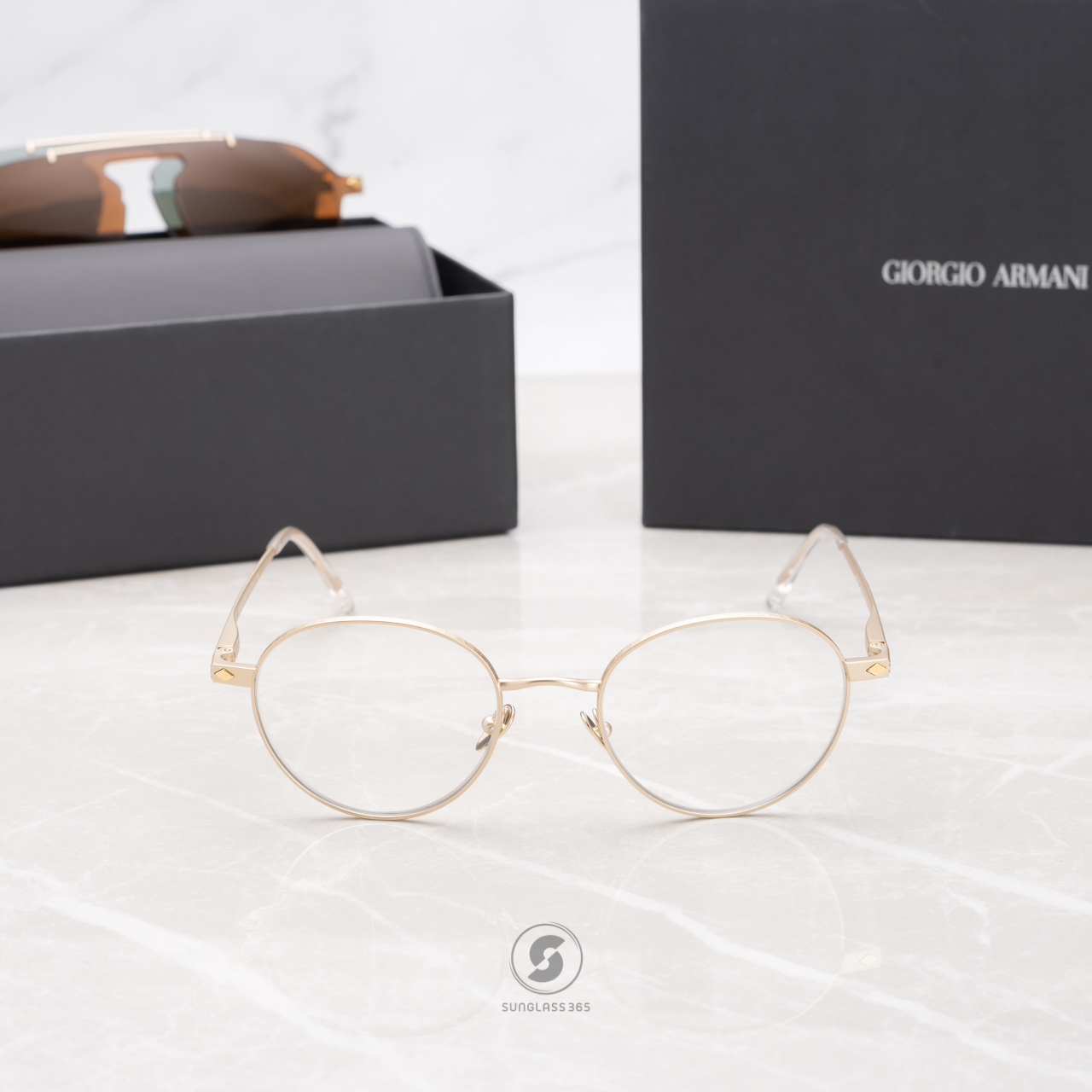 กรอบแว่น Giorgio Armani AR6107 30021W + Clip On