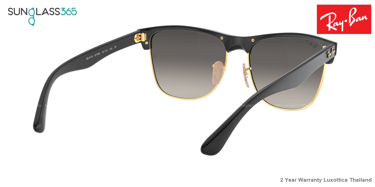 Ray-Ban RB4175 877/M3 DEMI GLOSS BLACK Grey Gradient Dark Grey - Pola