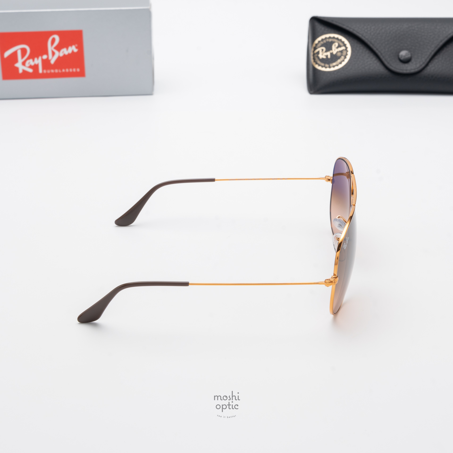 Ray-Ban RB3025 9001/A5 Aviator Shiny Light Bronze