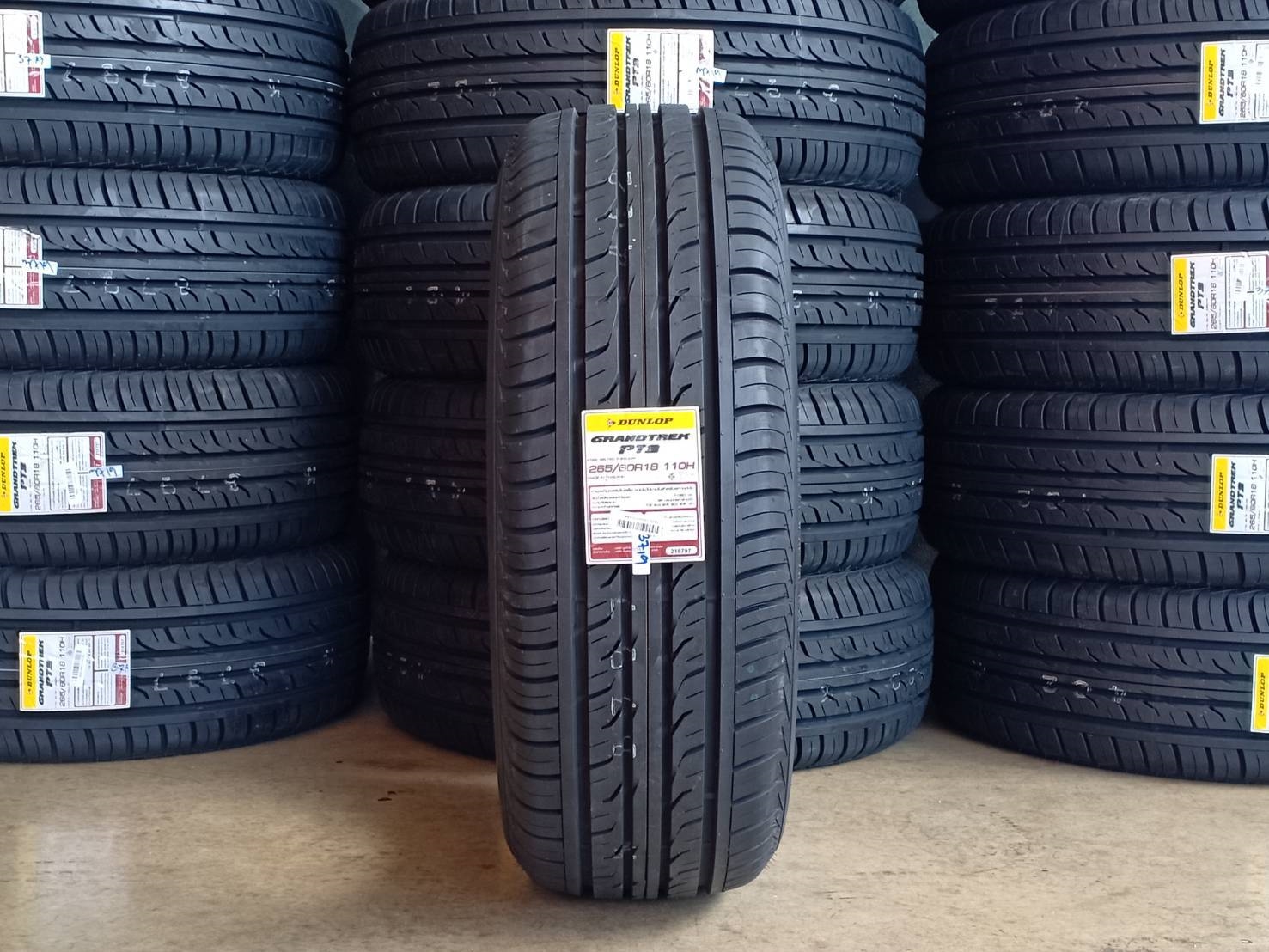ยางเข้าใหม่ลดราคา DUNLOP PT3 265/60R18 110H (ปี19)